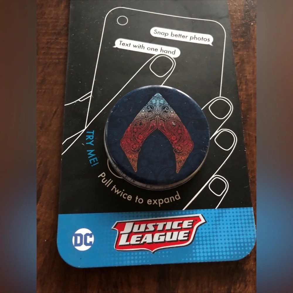 Authentic Popsockets Aquaman Justice League Phone Holder PopSocket Pop Socket